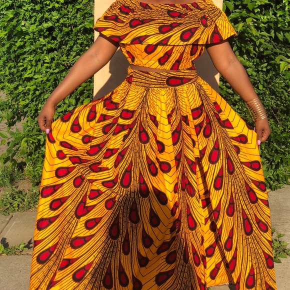 2 Piece Ankara Maxi Skirt Set - Picture 1 of 1